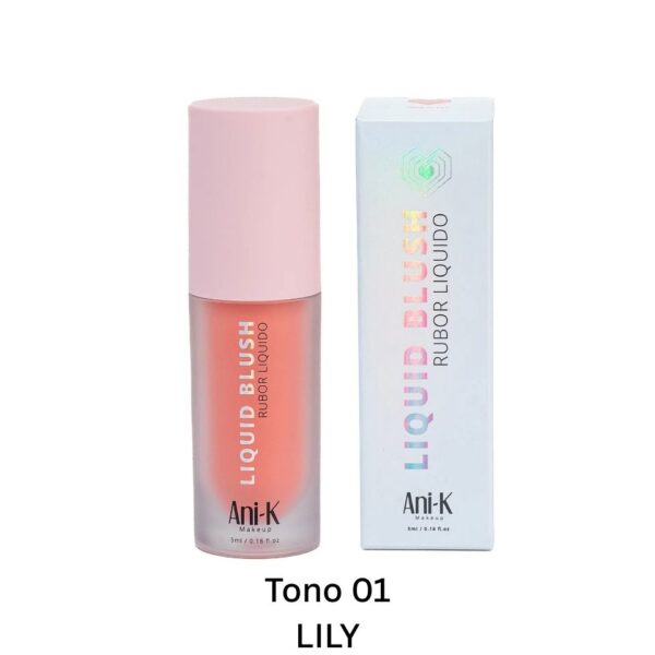 RUBOR LIQUIDO BONITA ANI-K TONO 01 LILY
