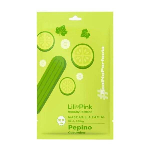 MASCARILLA EN VELO EXTRACTO DE PEPINO LILI PINK