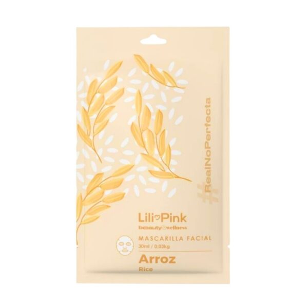 MASCARILLA EN VELO EXTRACTO DE ARROZ LILI PINK