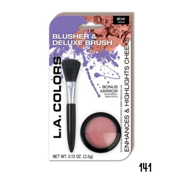 RUBOR + BROCHA L.A COLORS TONO 141