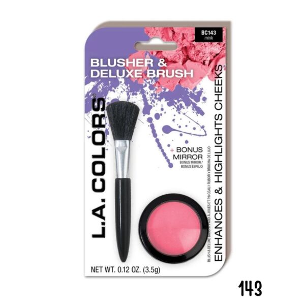 RUBOR + BROCHA L.A COLORS TONO 143