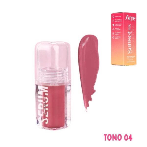 TINTA DE LABIOS SERUM AME TONO 4