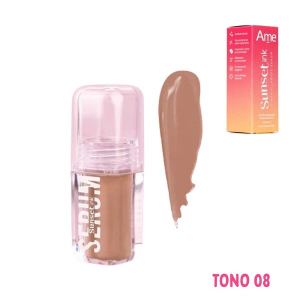 TINTA DE LABIOS SERUM AME TONO 8
