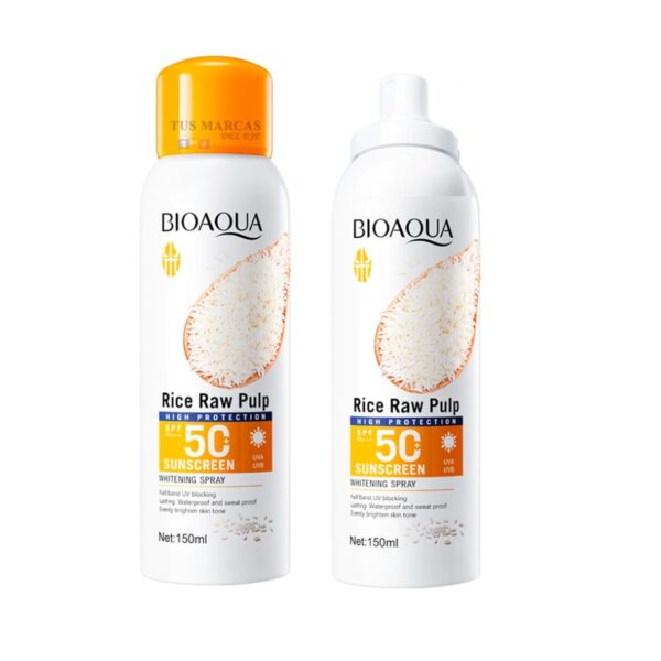 PROTECTOR SOLAR EN SPRAY 50+ CON EXTRACTO DE ARROZ BIOAQUA