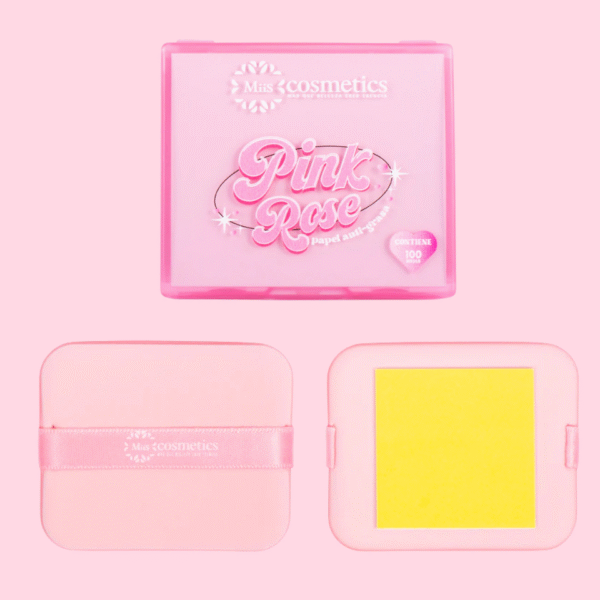 PAPEL ANTI GRASA PINK ROSE MIIS COSMETICS