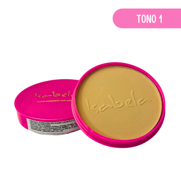 POLVO COMPACTO A BASE DE ARROZ ISABELA TONO 1