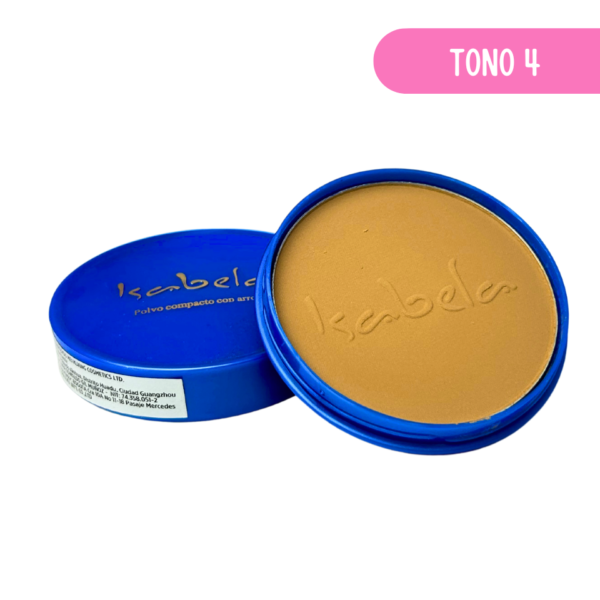POLVO COMPACTO A BASE DE ARROZ ISABELA TONO 4