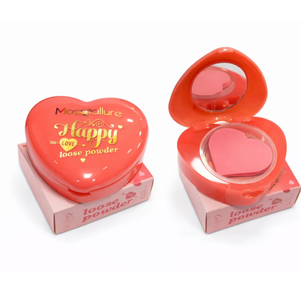 RUBOR EN POLVO SUELTO ROSADO CORAZÓN