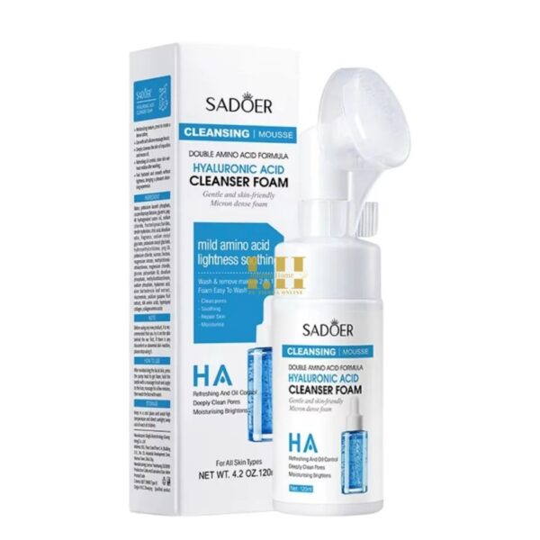 ESPUMA FACIAL SADOER ACIDO HIALURONICO