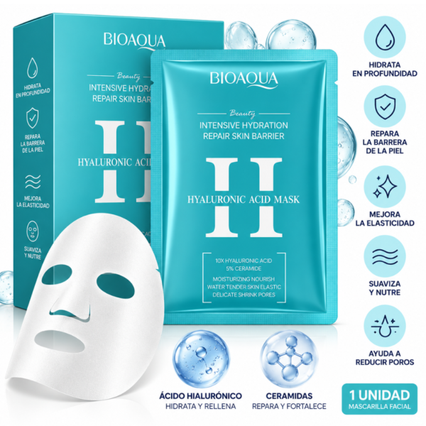 MASCARILLA DE VELO BIOAQUA AH